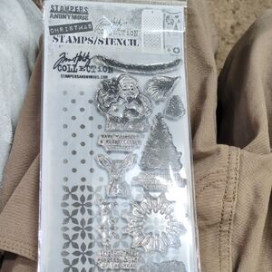 Christmas Stamps and Stencil Set